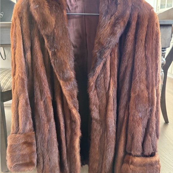 Jackets & Blazers - Vintage Brown Fur Coat